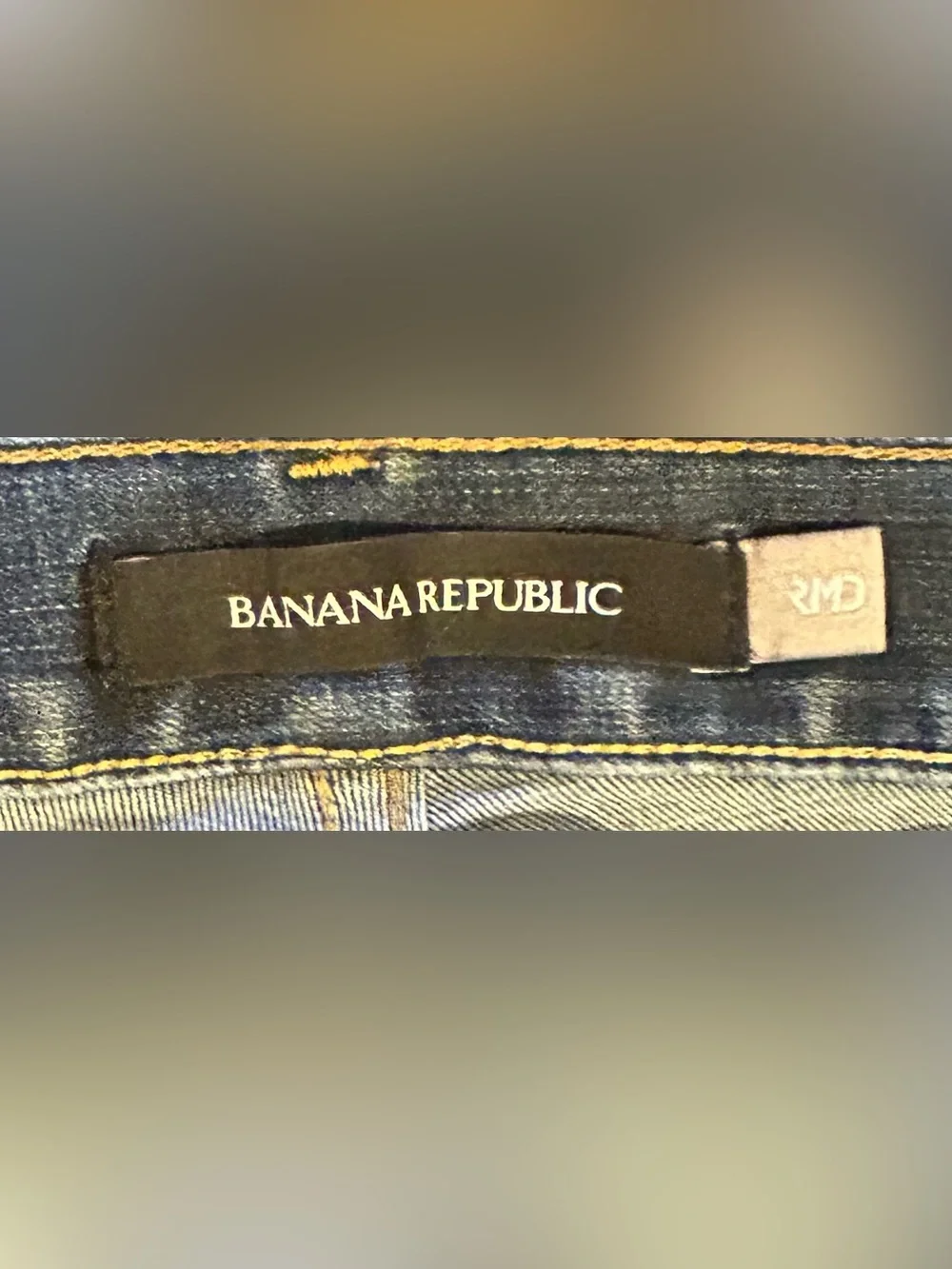Men’s Banana Republic Blue Straight-Leg Jeans Size 36X31